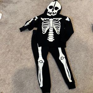 H&M Boys ( skeleton) Hoodie and Sweatpants Set